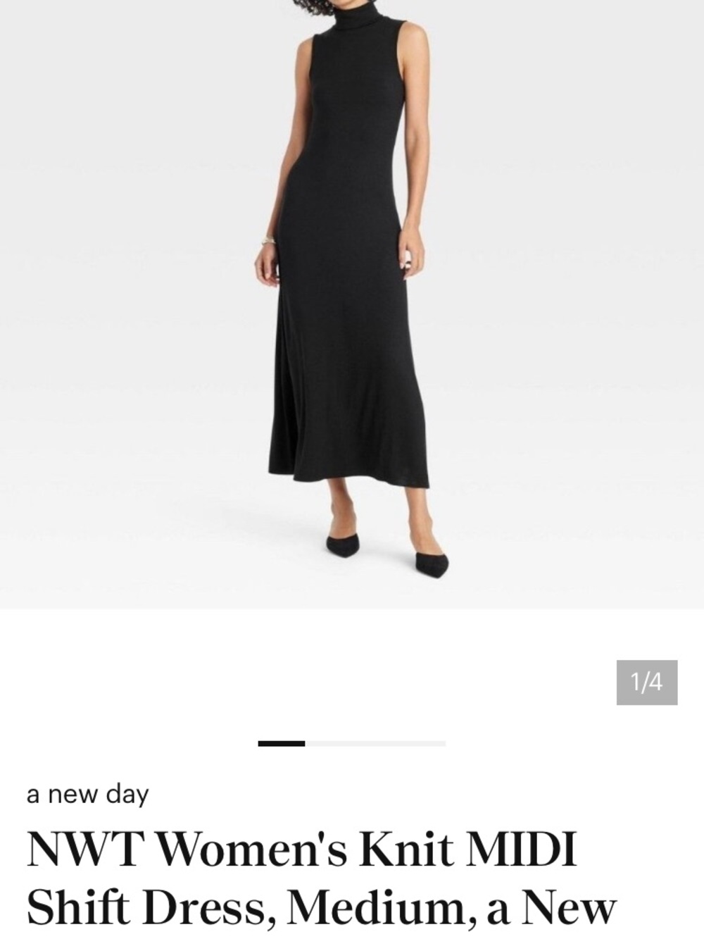 a new day Black Sleeveless Maxi Dress